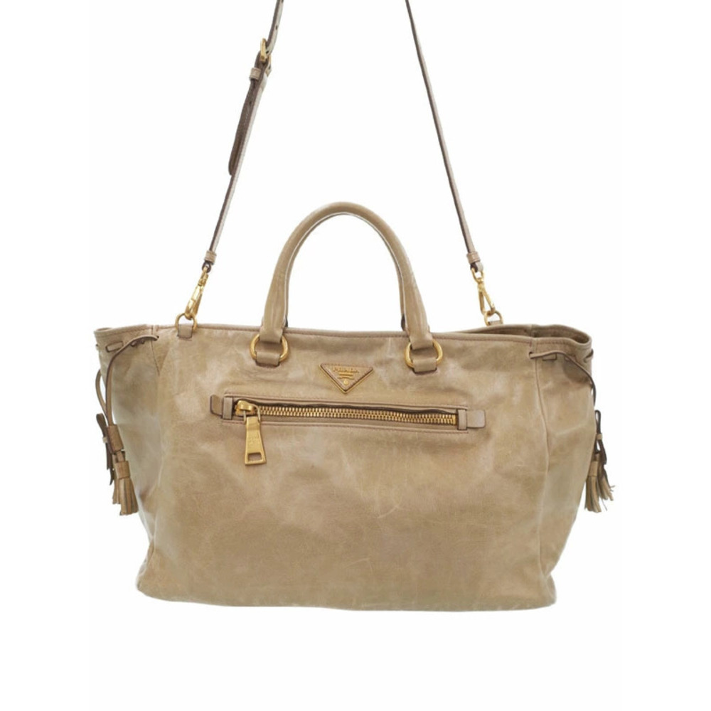 Prada Fringe Prada Leather Handbag